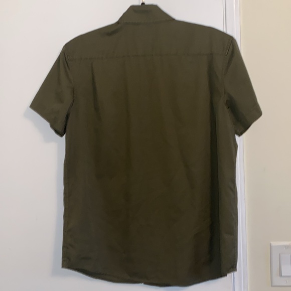 Obey army green button down shirt - Picture 6 of 8